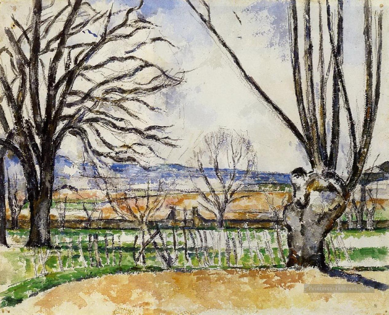 Les arbres du Jas de Bouffan au printemps Paul Cézanne Peintures à l'huile